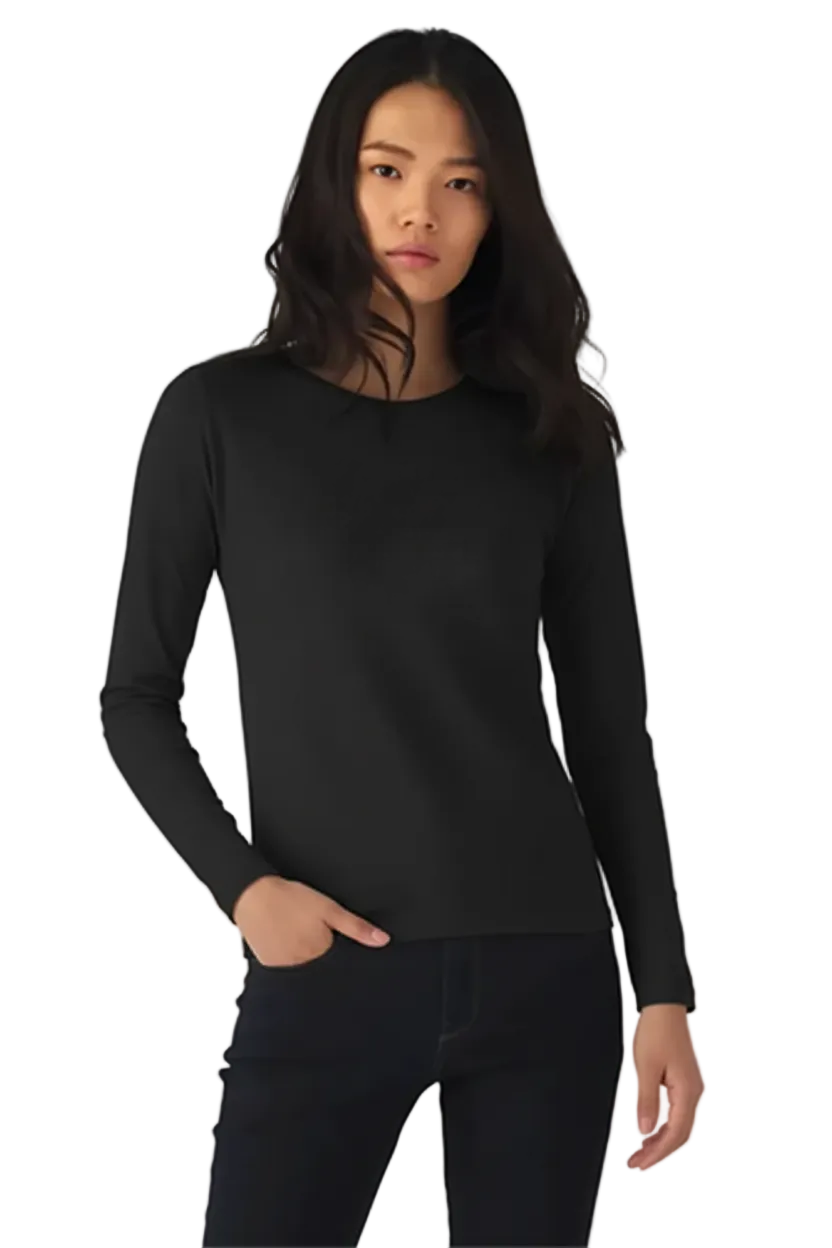 T-Shirt Donna Manica Lunga Pesante