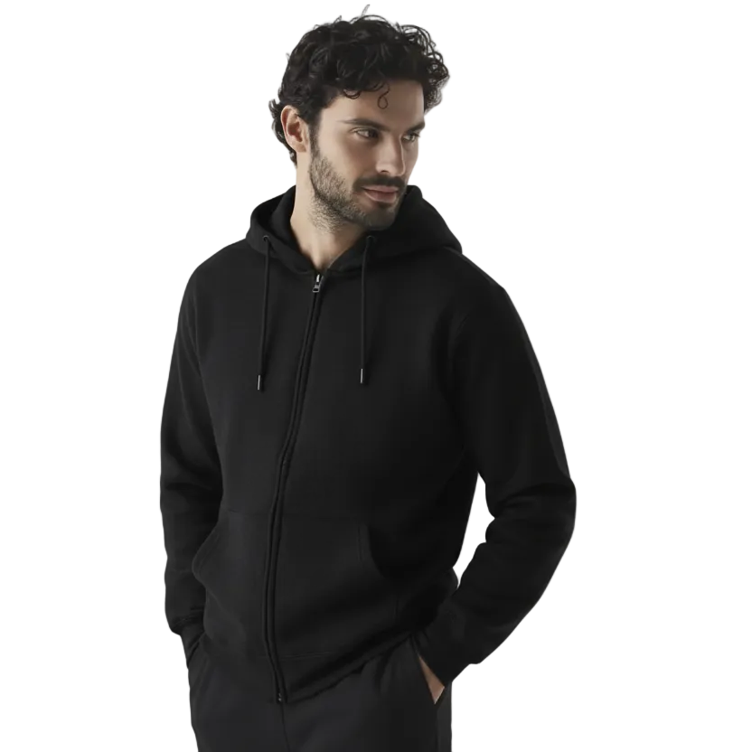 Felpa Uomo con Cappuccio e Zip
