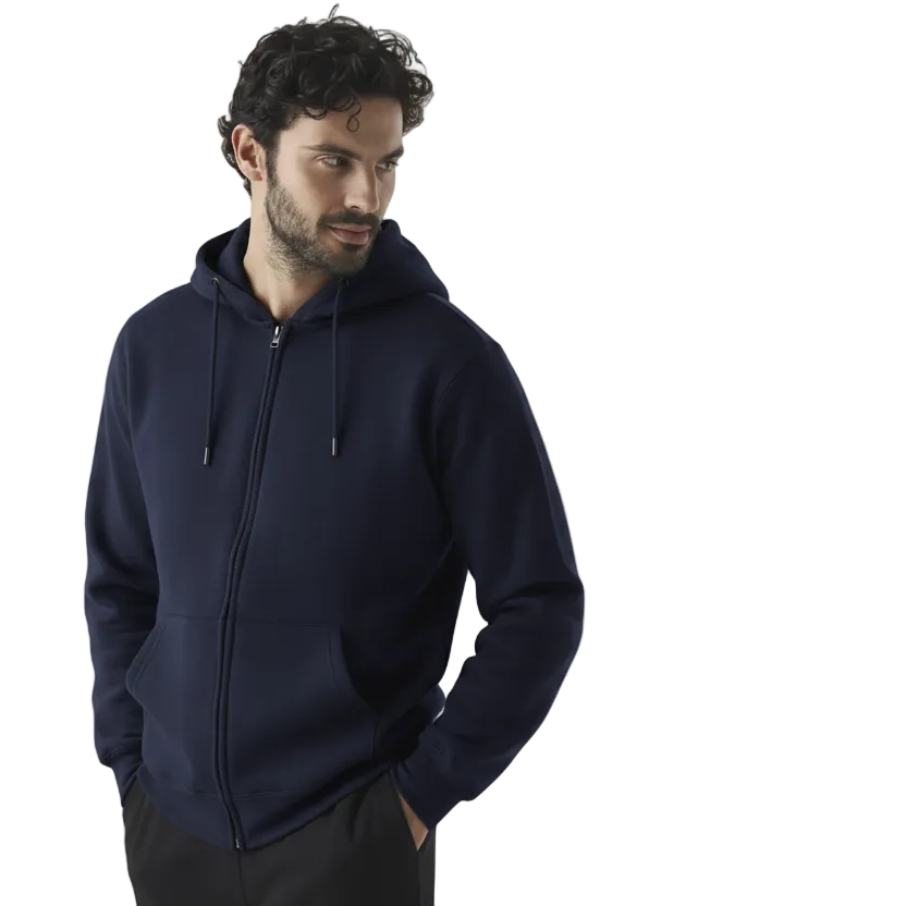 Felpa Uomo con Cappuccio e Zip