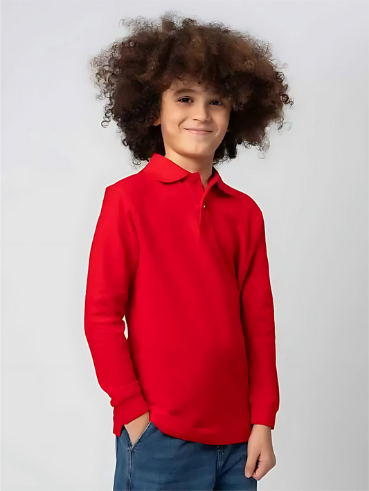 Long Sleeve Polo Shirt for Kids