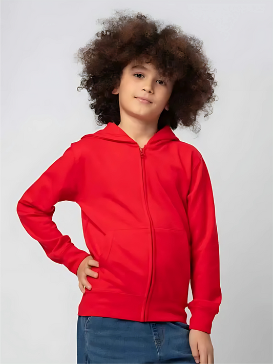 Kids' Sgarzata Sweatshirt with Zip and Hood